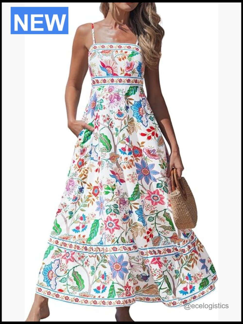 Women's Sleeveless A-Line Maxi Dress Long Flowy Casual Boho Sun Dress